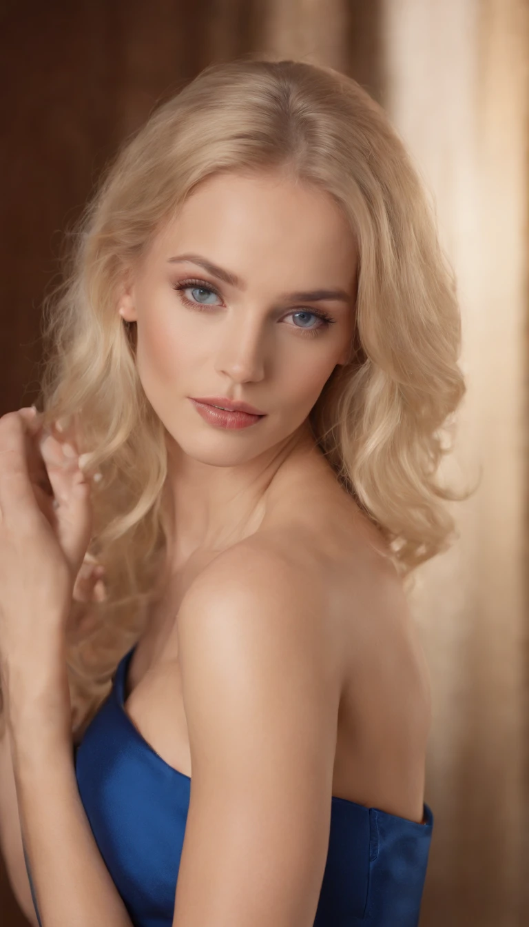 Oman with matching tank top and panties, fille sexy aux yeux bleus, Portrait Sophie Mudd, Portrait de Corinna Kopf, cheveux blonds et grands yeux, selfie of a young woman, ohne Maquillage, maquillage naturel, Look directly into the camera, Visage avec Artgram, dezentes Maquillage, Superbe photo du corps entier, dans la chambre, gros seins, Blonde, Latin