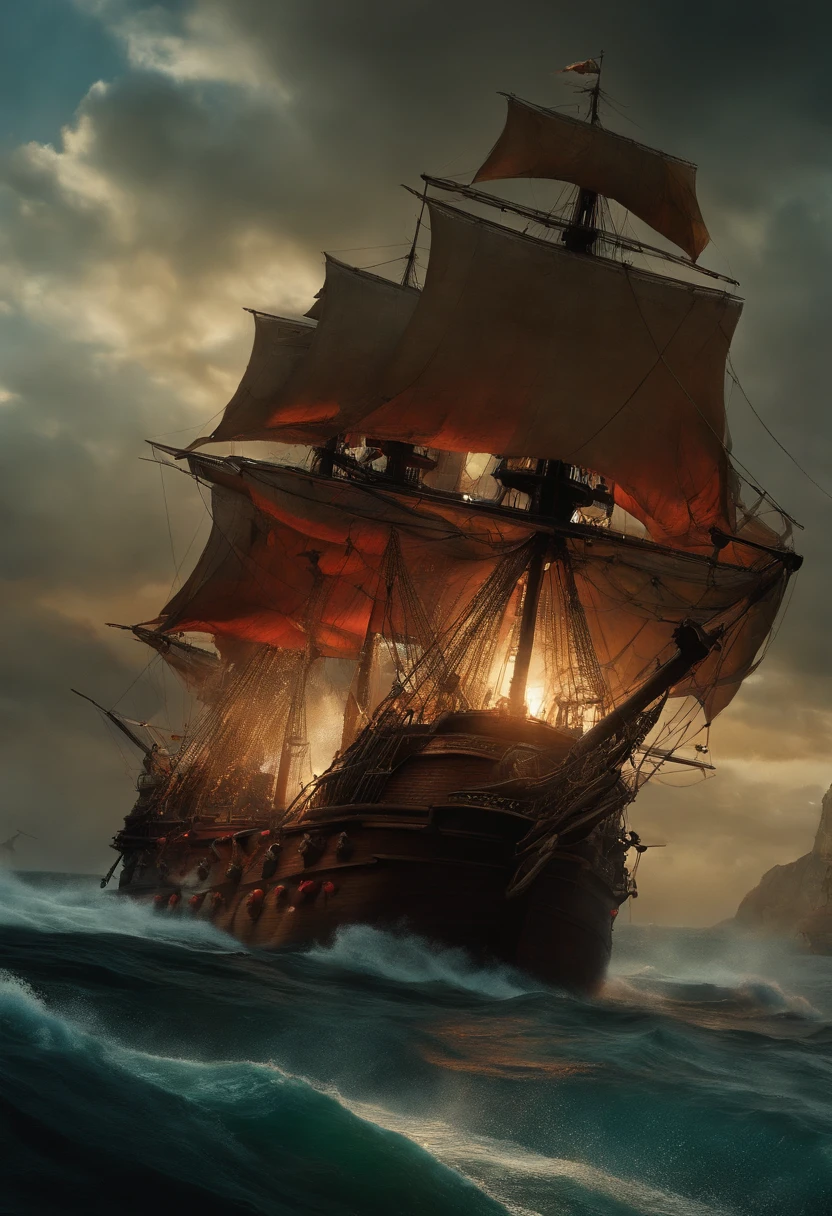 Final battle between Blackbeard and Robert Maynard