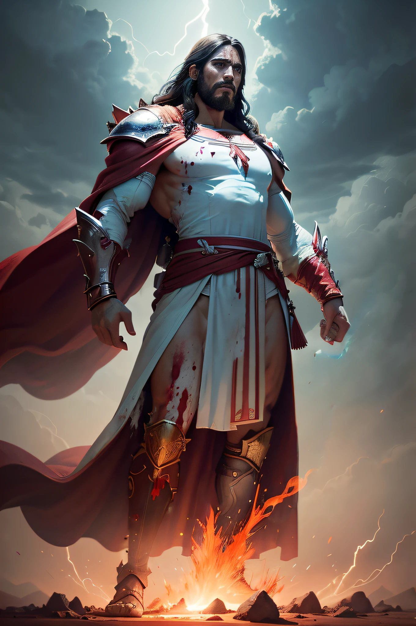 lightning, fire