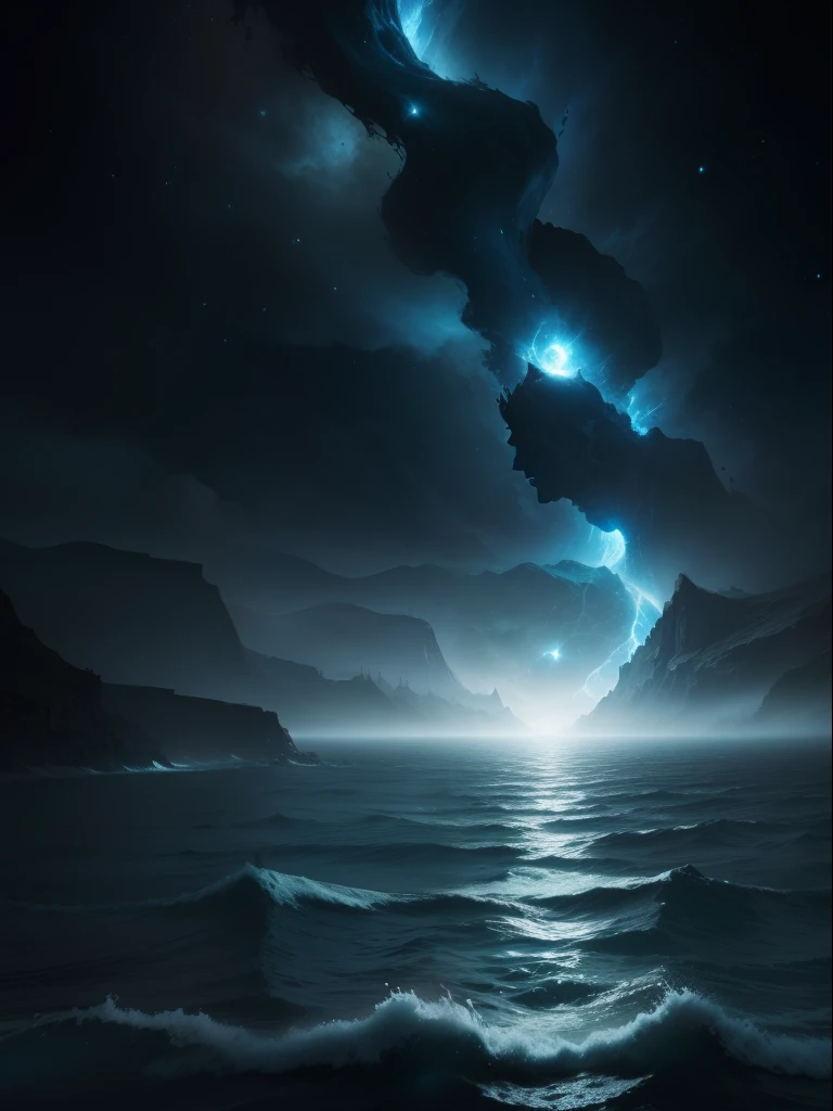 In the beginning God created the heavens and the earth.
2Era a terra sem forma e vazia; darkness covered the face of the abyss, and the Spirit of God moved upon the face of the waters.