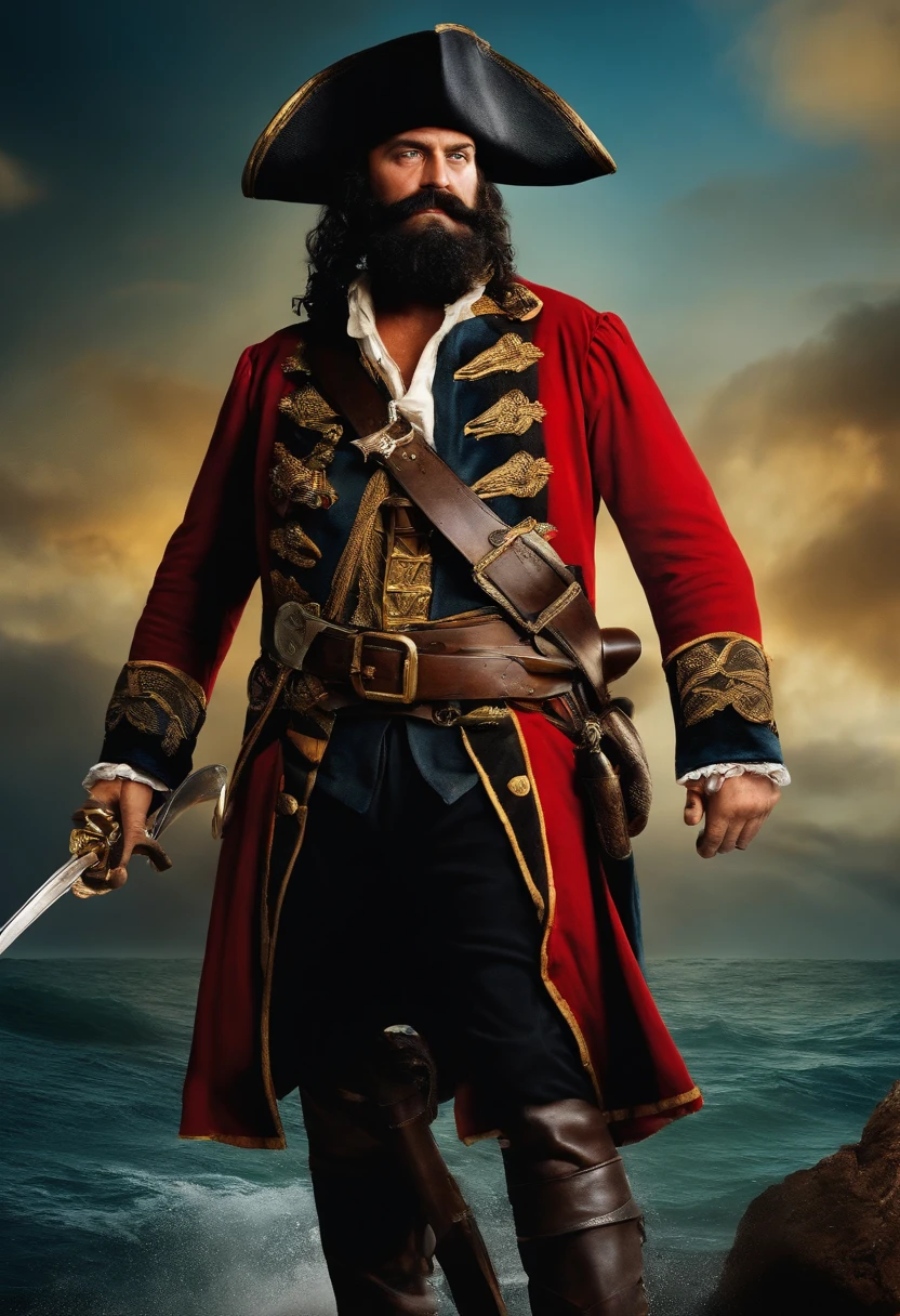 Blackbeard, also known as Edward Teach, was a fearsome pirate from the Golden Age of Piracy.