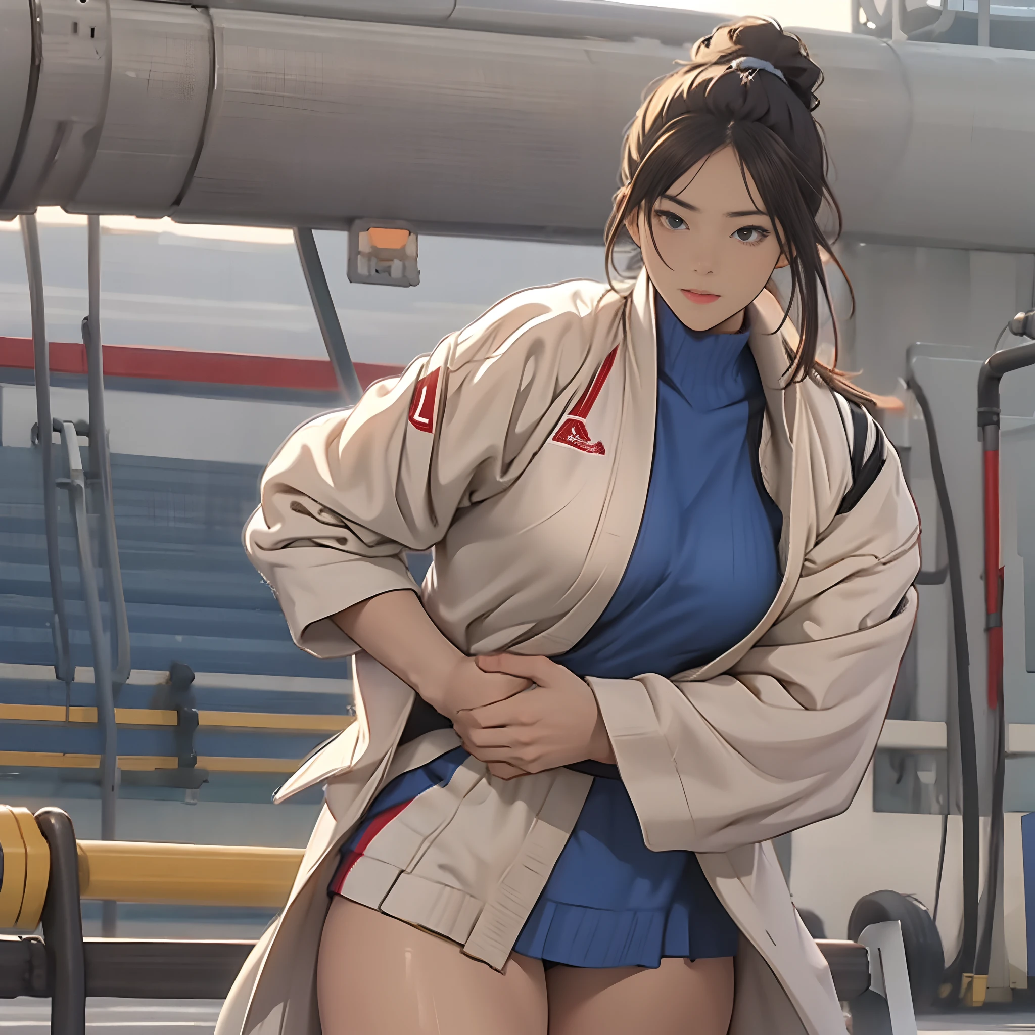 1Beautifulwoman，Judo uniform，Arena，anatomy correct，The composition is reasonable，tmasterpiece，high qulity，16k，UHD resolution