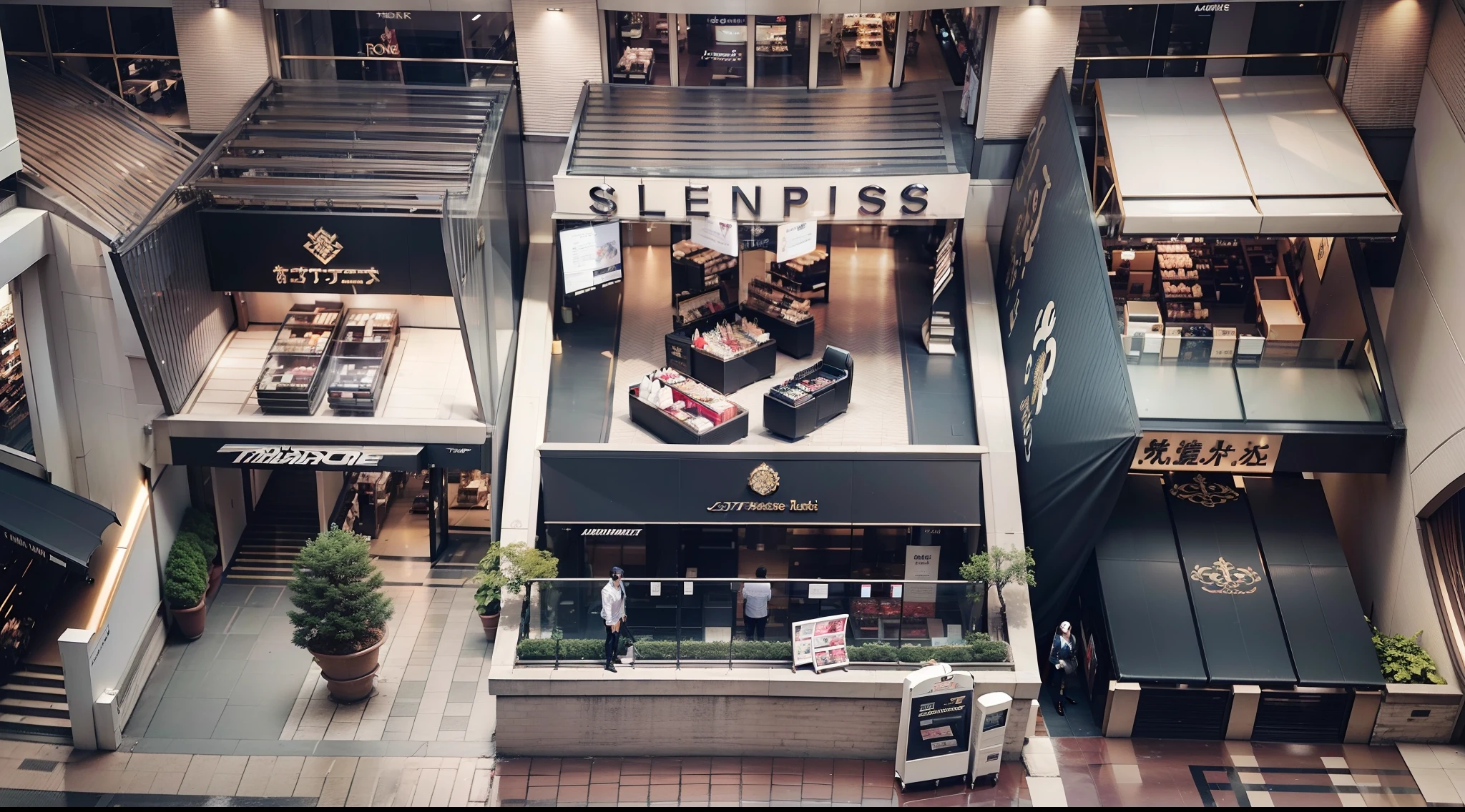 ((tmasterpiece, best qualityer)), Beauty department stores, Internal parts, Shopping, insideview, top views, Aerial view of the store, looking from above, View the security camera from above, garments & Accessories, Wide scene, dian, Inside the, jaket, Shopping, jewely, Camisa, Slacks, Footwear, dian, Shopping, shelve, The shirt, Slacks, Footwear, Accessories, shopping mall, Shopping, luxury fashion, in magnificent shopping mall, lifestyle, Complas Fund, In shopping, Mall, photo for a store，