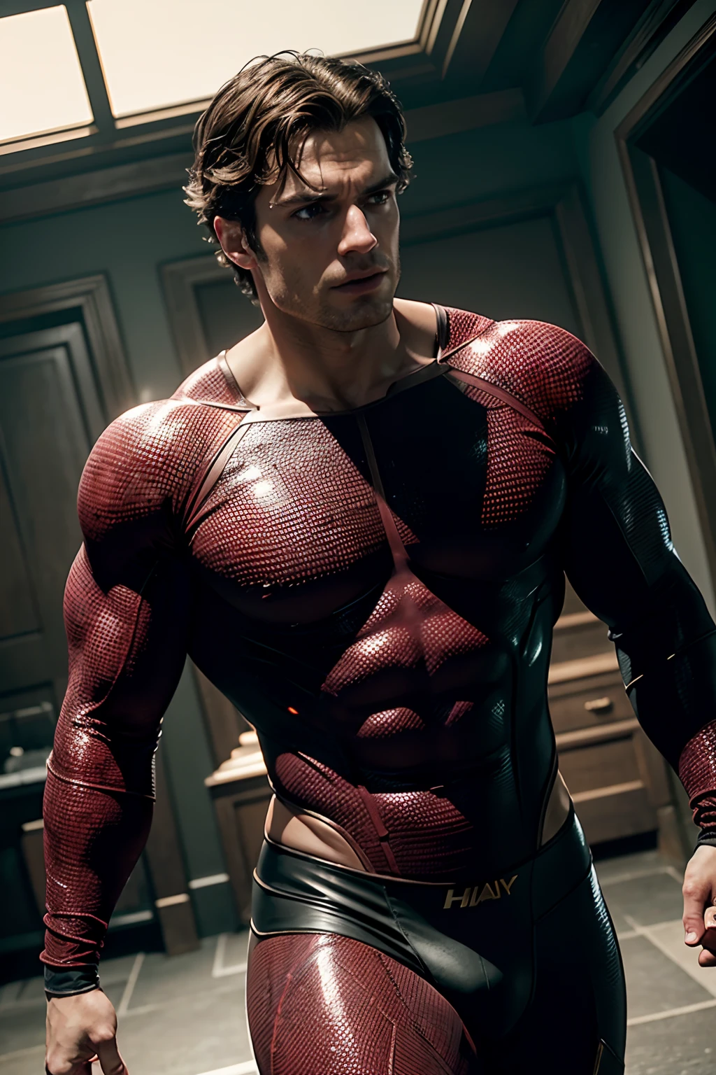 Henry Cavill as Homelander from the comic the boys, wearing Homelander costume, glowing lights, (dynamic pose), (hyper realistic:1.4), (realistic:1.3), (best quality real texture skin), full body, (Cinematic Light), highly detailed skin, skin pores, (highly detailed face:1.1), (highly detailed eyes:1.1), realistic pupils, (perfect anatomy:1.1), (perfect proportions:1.1), (photography:1.1), (photorealistic:1.1), volumetric lighting, dynamic lighting, real shadows, (highres:1.1), sharp focus, daylight, (realistic, hyperrealistic:1.4), intricate, high detail, dramatic, subsurface scattering, big depth of field, vivid, polished, sharpened, ((full Sharp)), (extremely absurdres),8k hdr