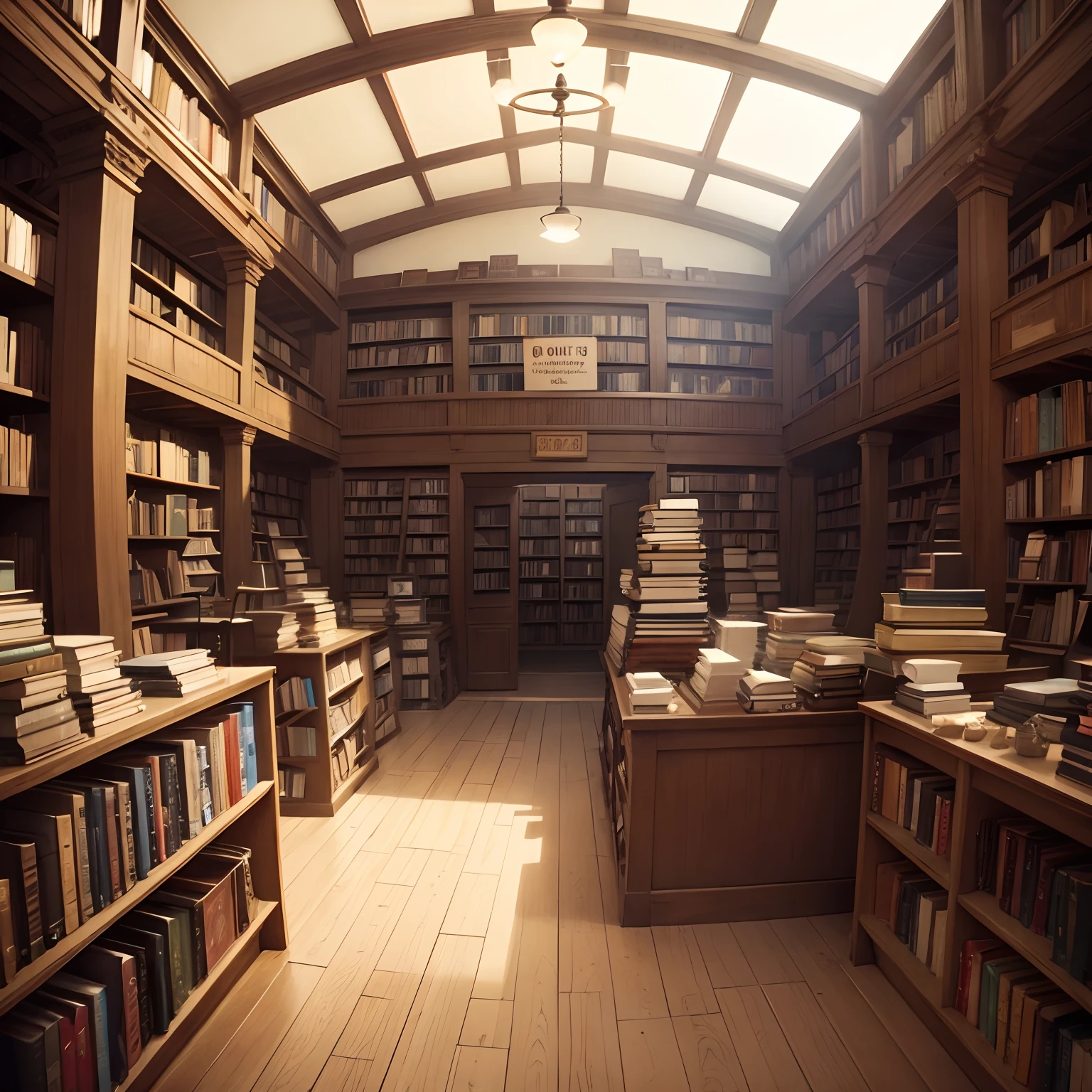 Old dusty bookstore