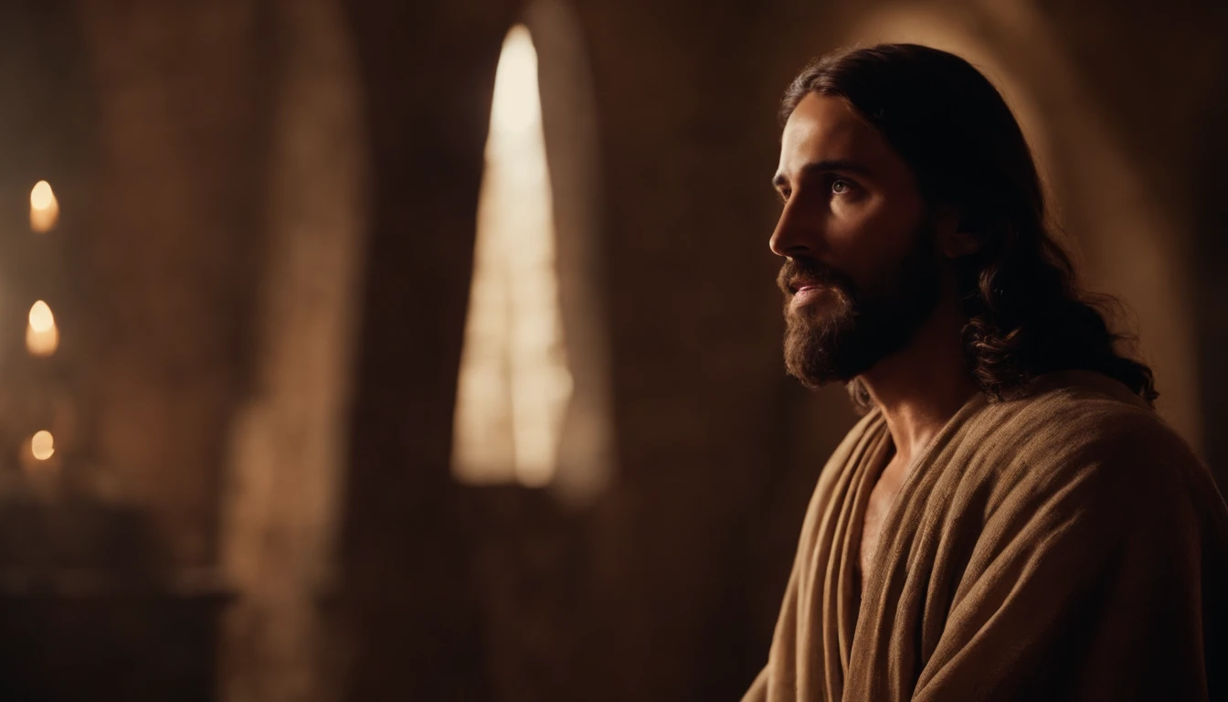 Jesus talking to the disciples