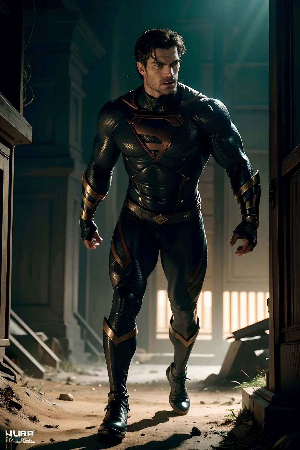 Henry Cavill as Homelander from the comic the boys, wearing Homelander costume, glowing lights, (dynamic pose), (hyper realistic:1.4), (realistic:1.3), (best quality real texture skin), full body, (Cinematic Light), highly detailed skin, skin pores, (highly detailed face:1.1), (highly detailed eyes:1.1), realistic pupils, (perfect anatomy:1.1), (perfect proportions:1.1), (photography:1.1), (photorealistic:1.1), volumetric lighting, dynamic lighting, real shadows, (highres:1.1), sharp focus, daylight, (realistic, hyperrealistic:1.4), intricate, high detail, dramatic, subsurface scattering, big depth of field, vivid, polished, sharpened, ((full Sharp)), (extremely absurdres),8k hdr