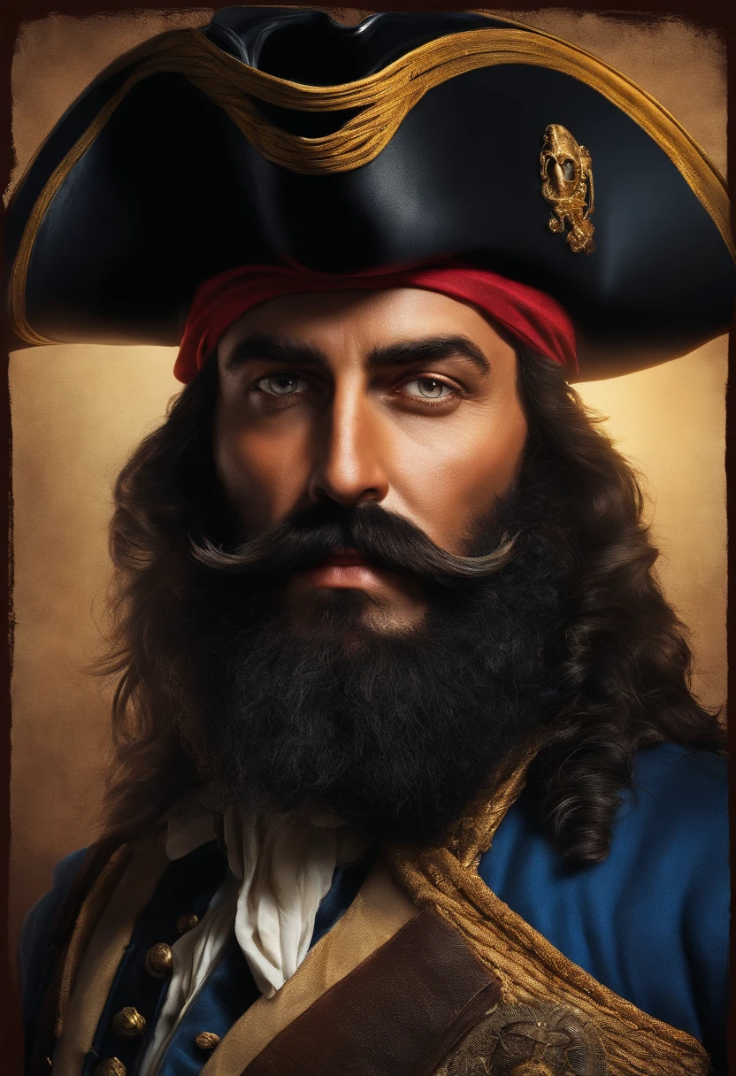 Blackbeard, also known as Edward Teach, was a fearsome pirate from the Golden Age of Piracy