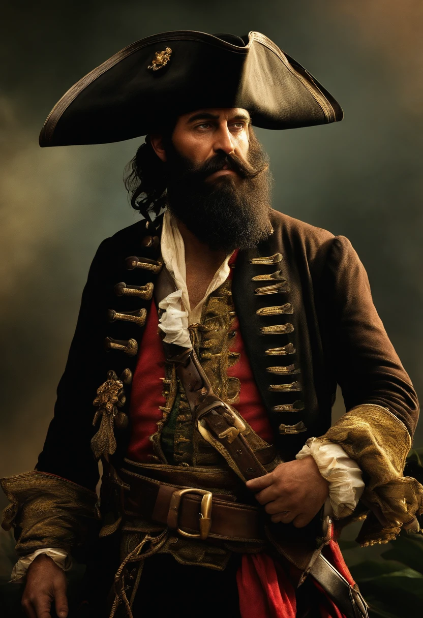 Blackbeard, also known as Edward Teach, was a fearsome pirate from the Golden Age of Piracy