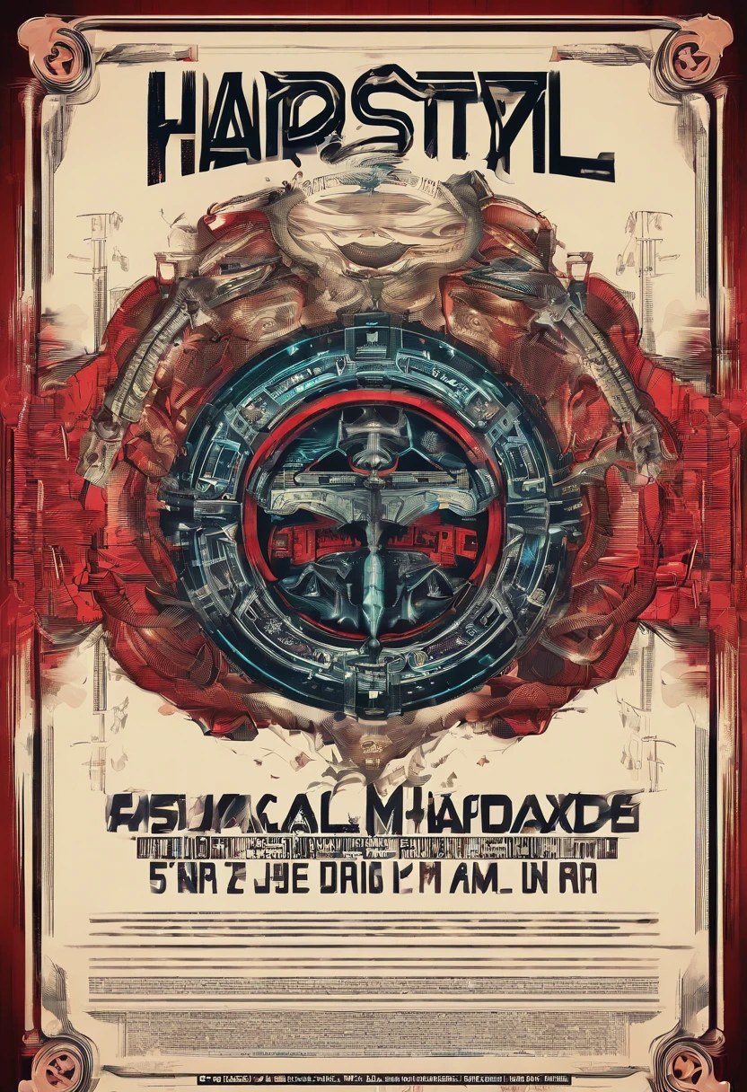 a musical ilegal UV extereme hardstyle rave Flyers info with list of hardstyle artists names