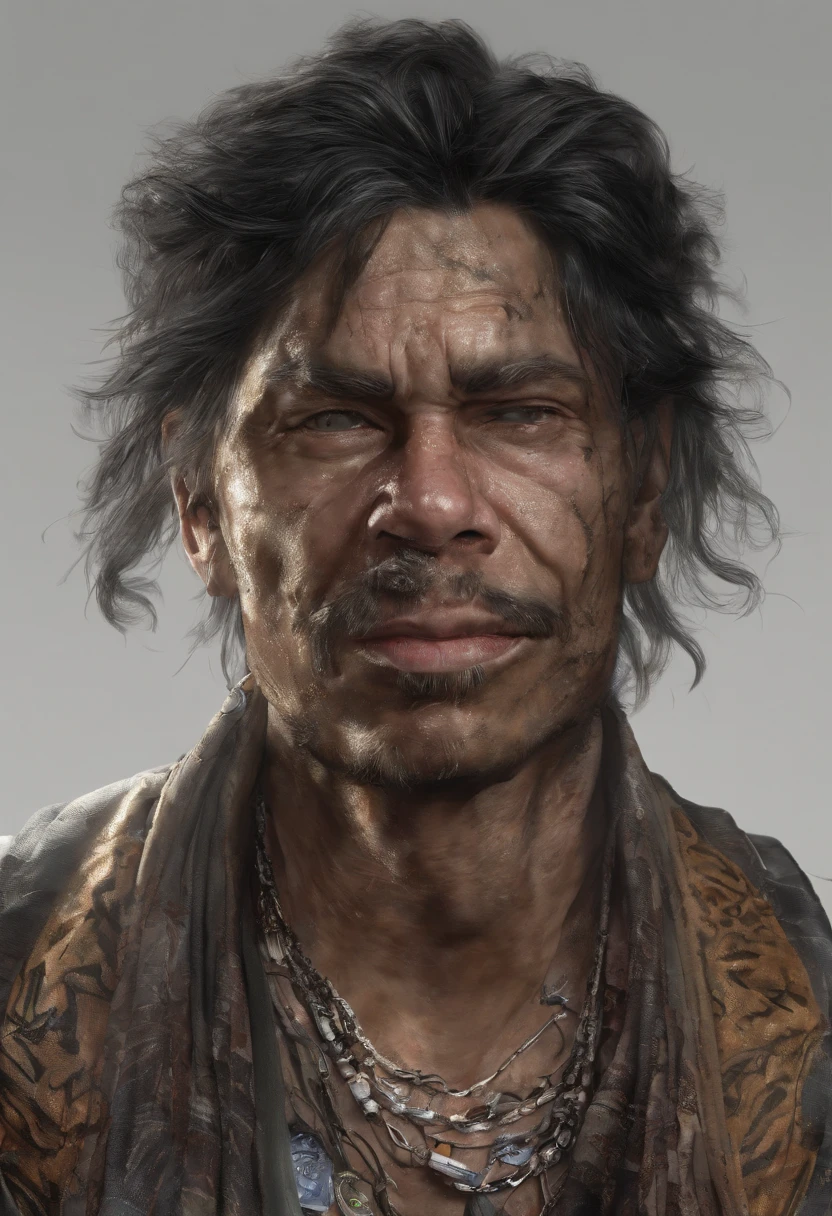crie uma imagem de um personagem usando uma bandana no rosto, garoto de 20 anos