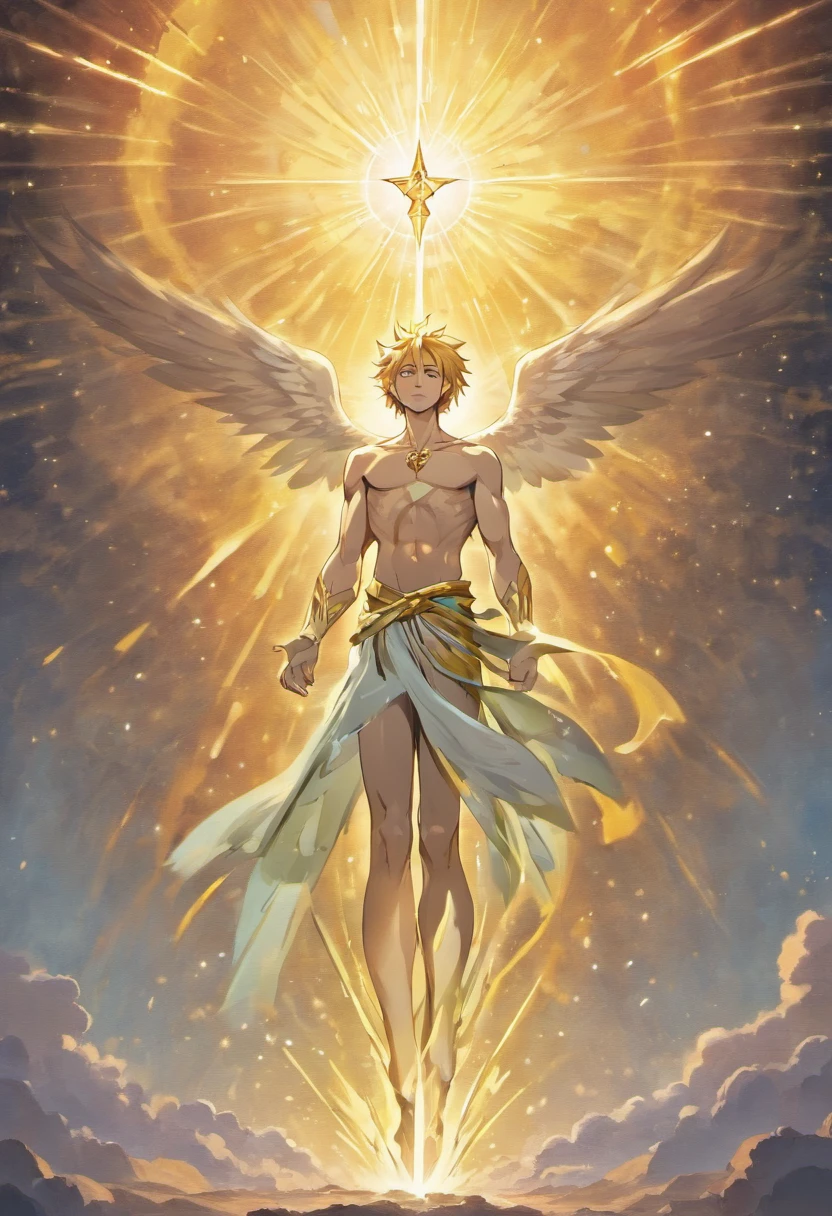 Create a visually stunning illustration depicting the moment of divine creation when God forms Adam from the dust of the earth. In this scene, imagine a celestial ambiance with soft, radiant light emanating from God's hand as He lovingly shapes Adam. The focus should be on the intricate details of Adam's formation, with every contour and feature being meticulously crafted. Portray a sense of awe and reverence, with God's majestic presence and Adam's emergence as the centerpiece of the composition. Convey the profound significance of this act of creation as the foundation of human existence.