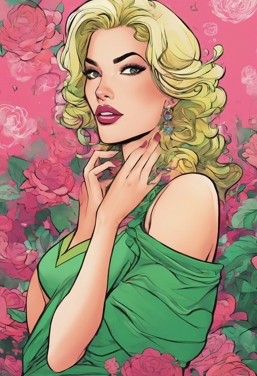 A glorious sunrise, aura, glow, aurora, Spectrum Rainbow, Background, in chic lavender white mint hair,  pastel, mixed-language_SMS, (beautiful and clear background:1.2),, fantastic paintings , olhos altamente detalhados, crystals,   cosmos, galaxy, Long Hair,  Flora Peony, poppy, hydrangea, Plants,  Loving, Love, ultra detailed hair, Best Quality, hig quality, high-resolution, detail enhancement, ((most beautiful image in the world)), Masterpiece, Best Quality, High Quality Detail Enhancement, ((most beautiful image ), Shiny hair, ultra chic dress print, Stampa Flores, art by stjepan sejic, art by j scott campbell, art by guillem march, art by citemer liu, 4k, high-resolution, comic book character, comic, high quality detailed,   style of ::2.0 comix illustration style,tatoon style, hig quality, high-resolution, detail enhancement, 8K, HD, Best Quality, hig quality, high-resolution, detail enhancement, 8K, HDR, Sharp focus, Ultra Detailed, Perfect lighting, Curvy Body, Lush breasts, Curvy hips, Sits