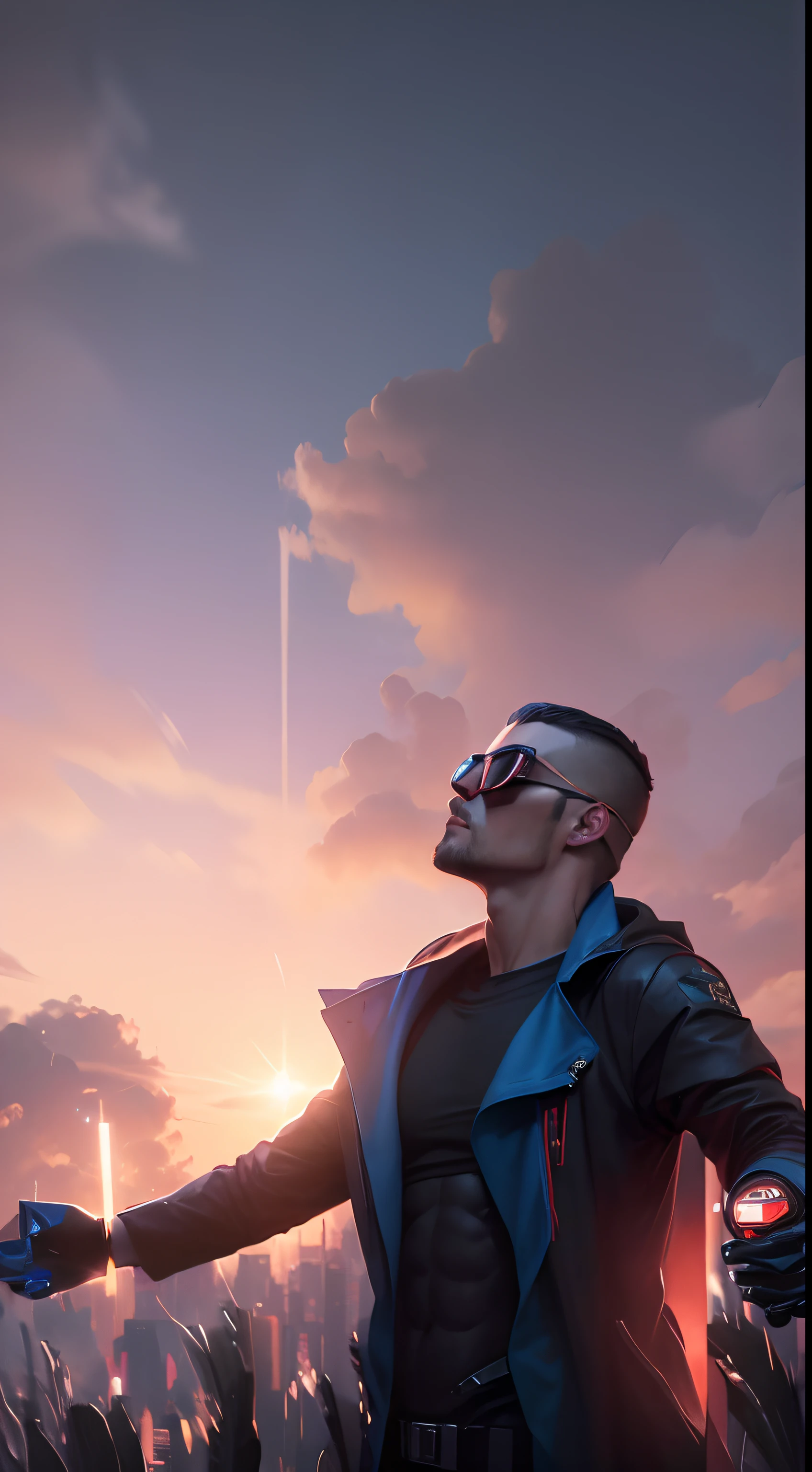 Change baground Cyberpunk, handsome boyl,realastic face.8k