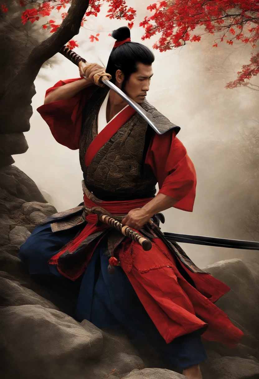 Um Samurai virtuoso, perdido no tempo em um mundo de desordem; where principles, Values and good customs no longer exist and are no longer honors. sad and lonely, Living by Your Moral Code, He follows the walk with his shoulders girded in a deep spiritual depression