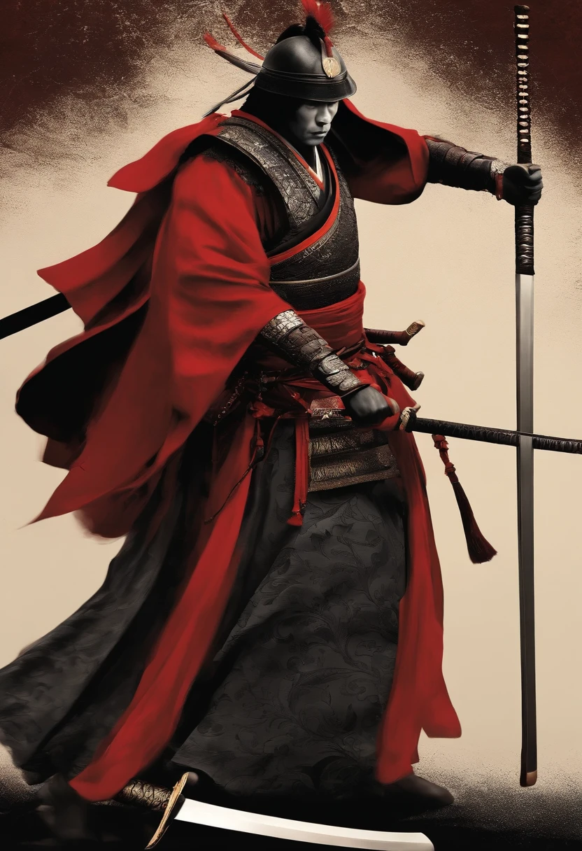 Um Samurai virtuoso, perdido no tempo em um mundo de desordem; where principles, Values and good customs no longer exist and are no longer honors. sad and lonely, Living by Your Moral Code, He follows the walk with his shoulders girded in a deep spiritual depression
