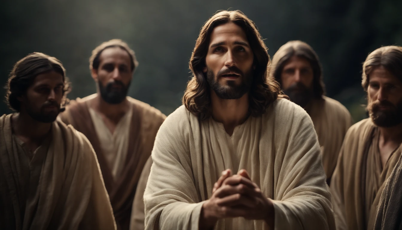 Jesus Christ with the disciples