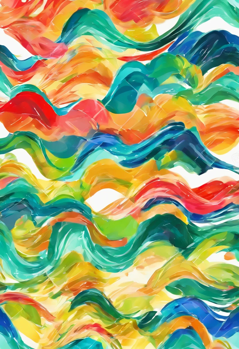 3d aquarela abstrata,fundo escuro,high resolution,alta qualidade,colorido,verde,vermelho,azul, pintura de um cachorro Border Collie.
