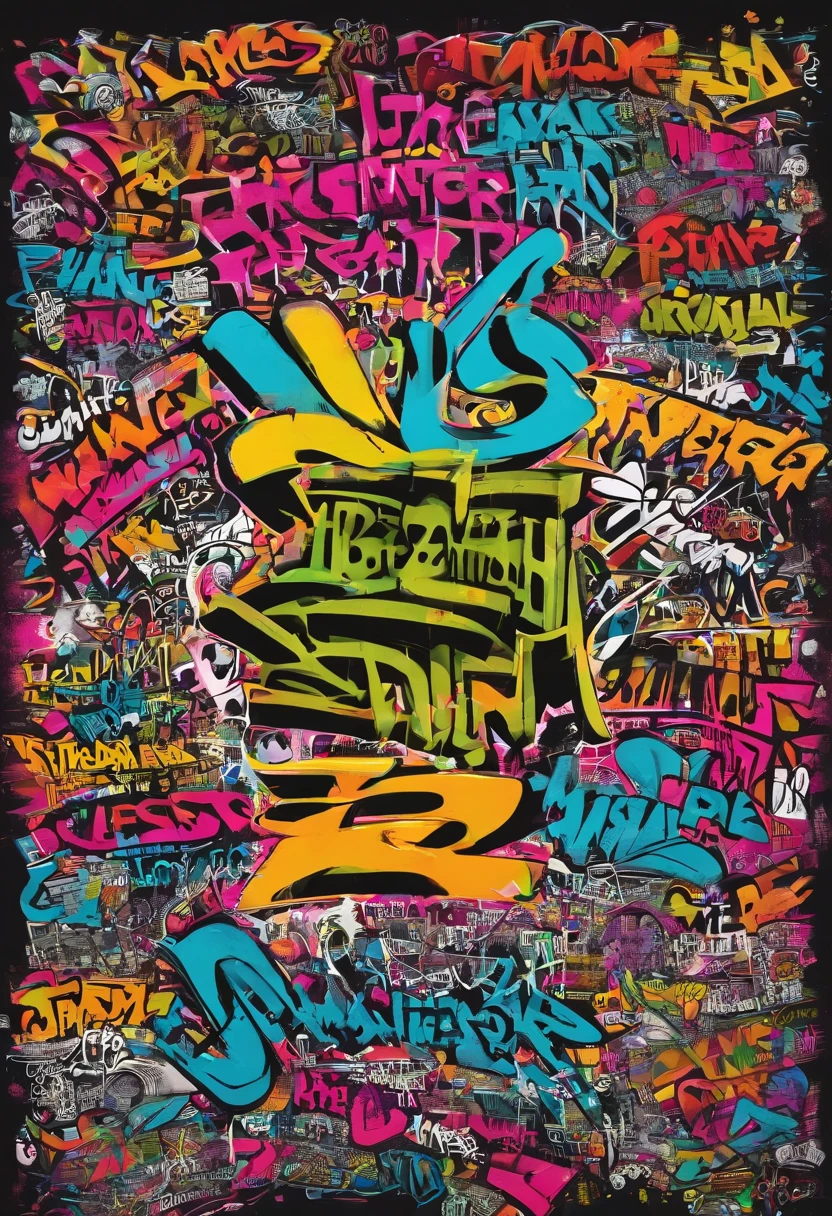 a musical ilegal hip hop cypher Flyers info with list of rappers artists names