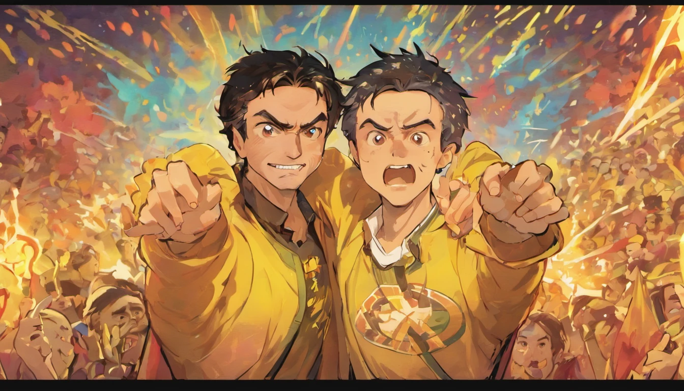 /imagine prompt: Foto colorida de "Youtuber Super Xandão vs Jair Bolsonaro and Luis Inácio Lula da Silva"
Youtuber Super Xandão, com sua personalidade maior do que a vida, is confident between Jair Bolsonaro and Luis Inácio Lula da Silva, Two prominent figures in Brazilian politics. The photo captures the intense atmosphere as these three individuals come face to face, representing different ideologies and contrasting visions for the country. The energy of Super Xandão is palpable, His expression shows a mixture of determination and curiosity. Bolsonaro exudes strong presence, his stern gaze reflecting his firm beliefs, while Lula's warm smile reveals his charismatic nature. The camera used for this photo is a professional-grade model, capturing every detail with precision and clarity. The specific lens chosen allows for a shallow depth of field, emphasizing the focal point of the image - the interaction between Super Xandão, bolsonaro, e Lula. O tipo de filme colorido selecionado aumenta a riqueza das cores, from the vibrant costume of Super Xandão to the subtle nuances in the expressions of political figures. This photo is an unlikely collaboration between Super Xandão, known for its fun content on YouTube, e um grupo de diretores renomados, Cineastas, photographers, e estilistas. Their distinctive styles and perspectives create a mesmerizing juxtaposition, captar o choque de personalidades e ideologias de forma visualmente cativante. —c 10 —ar 2:3