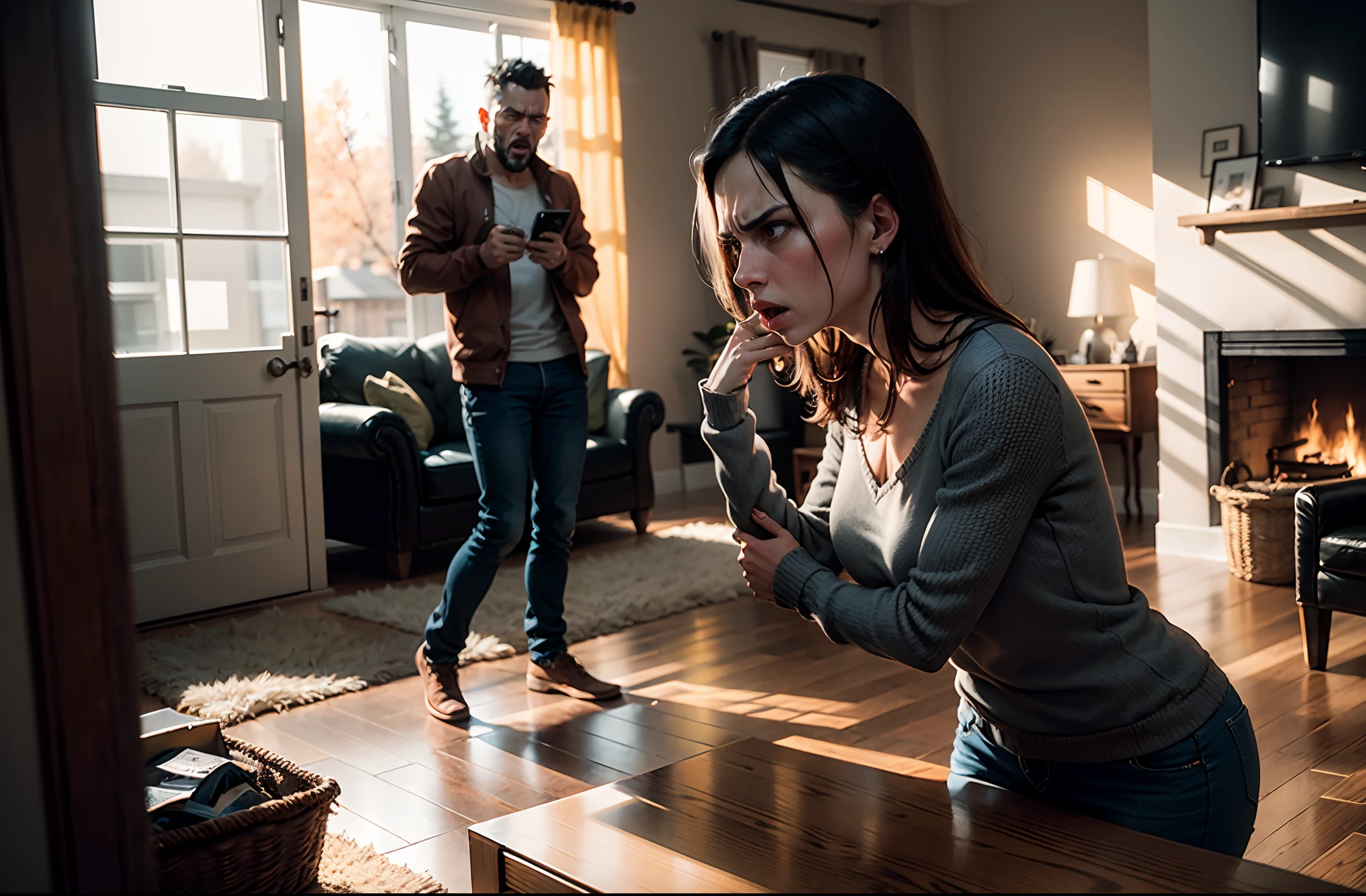 The woman, divorce, A man threw a teenager, broken toy