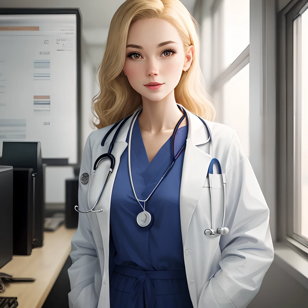 Blonde doctor