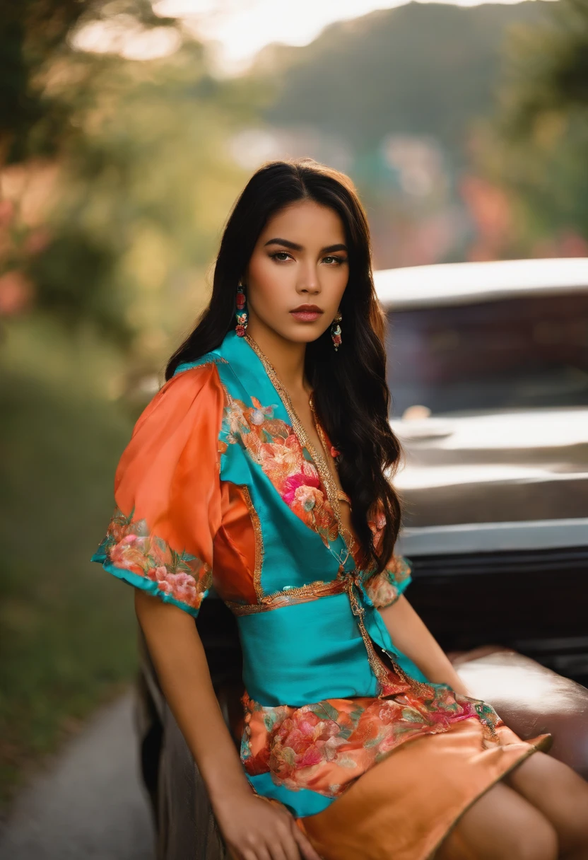 latina age dressed in japanese y2k fashion
