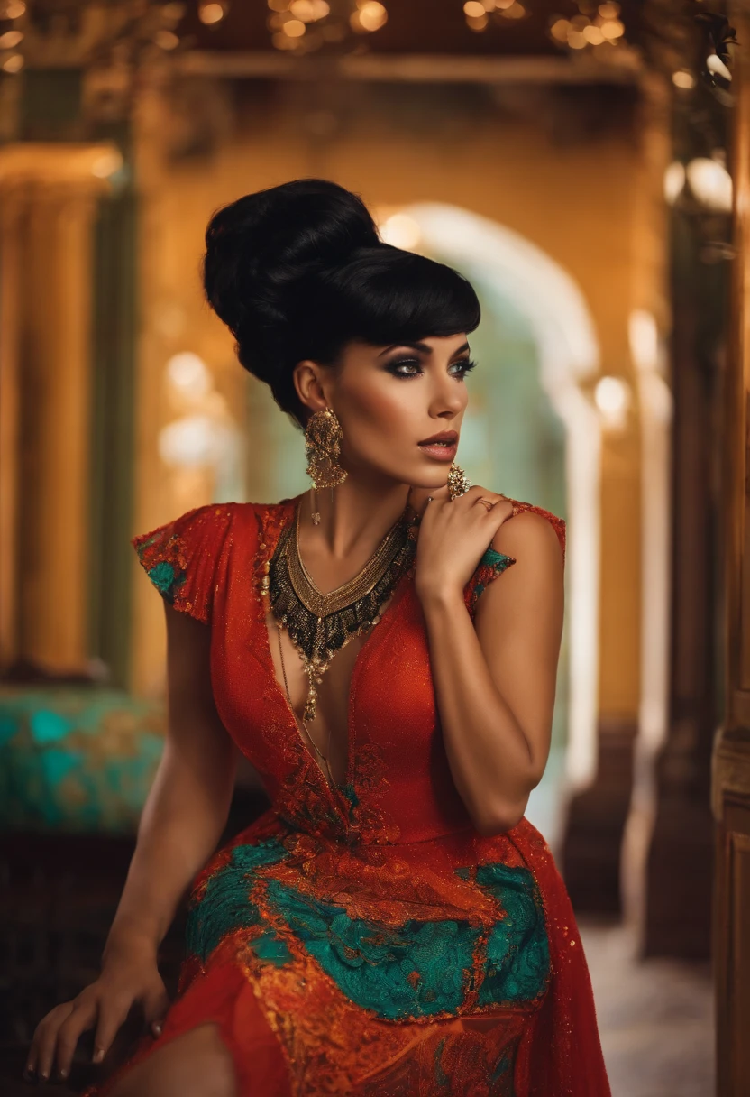 jade west with short, black hair dressed in acubi fashion