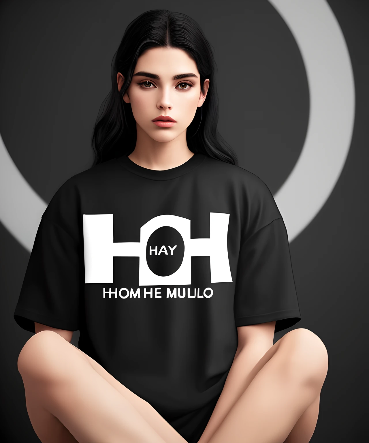 It creates for me an artistic image in the style of a unisex clothing brand logo , homem negro e mulher branca