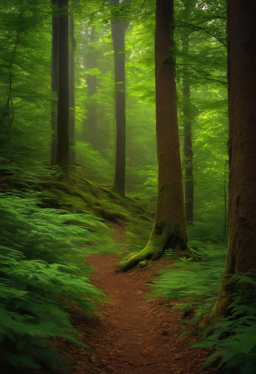 Forest glade, background, jour