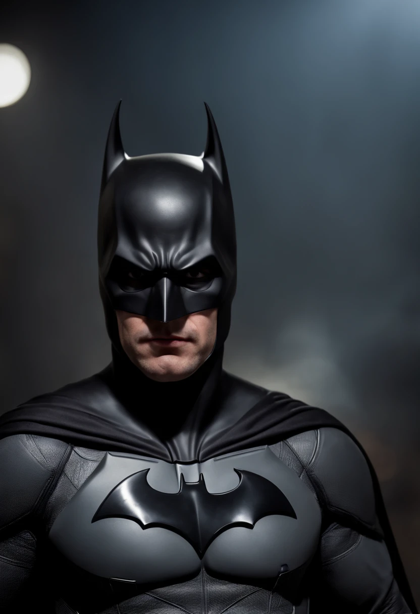 batman, de frente, ultrarrealista