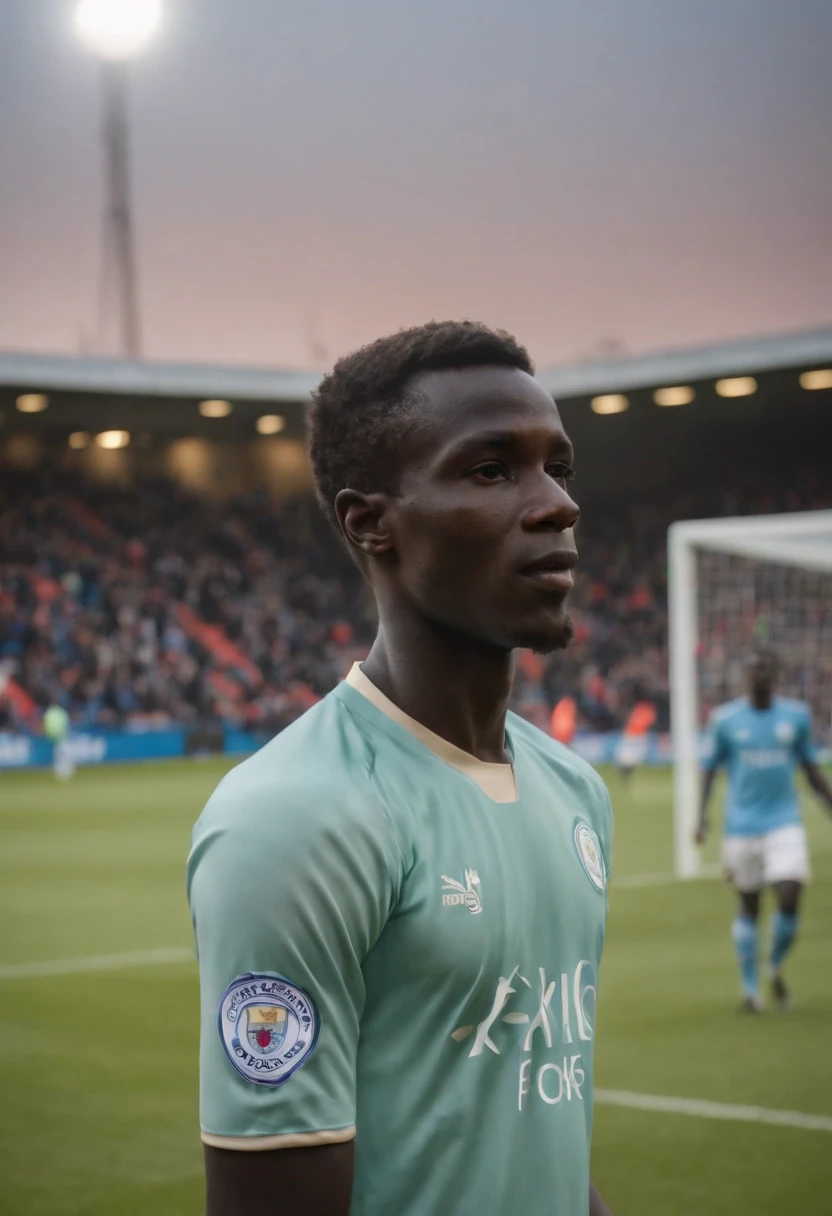 Homem soccer player Senegal, 20 anos, in Leicester