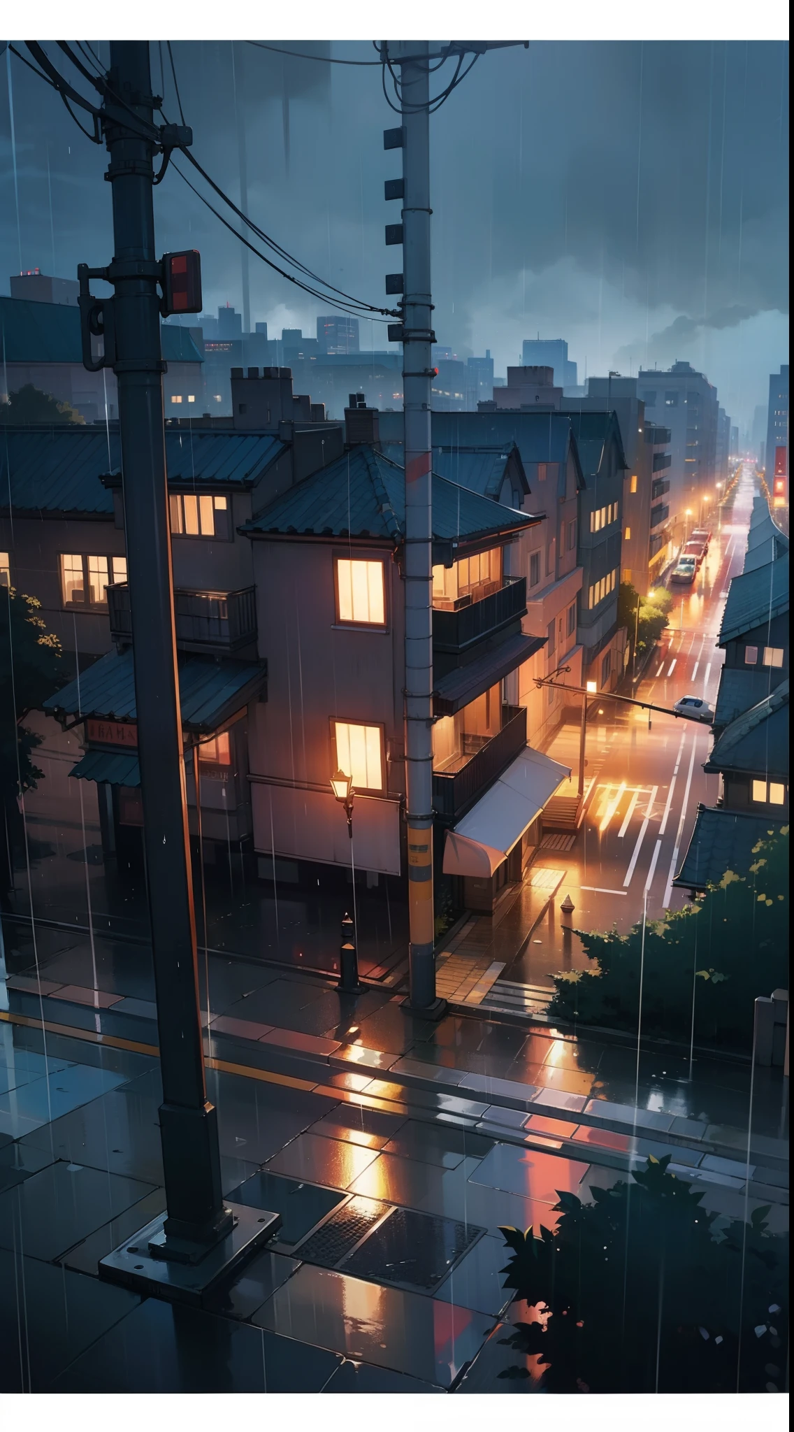 ,((road,city,night,rain))