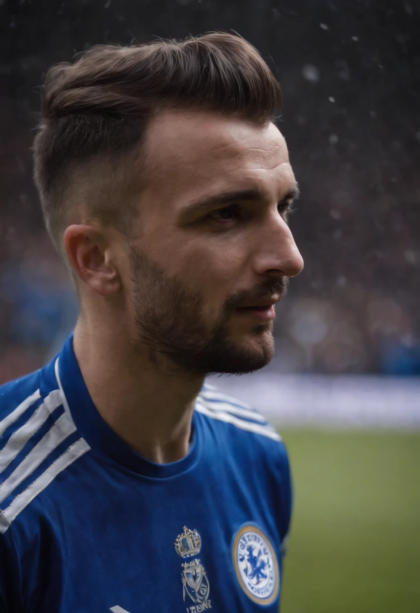 Homem soccer player tatuado, in Leicester city