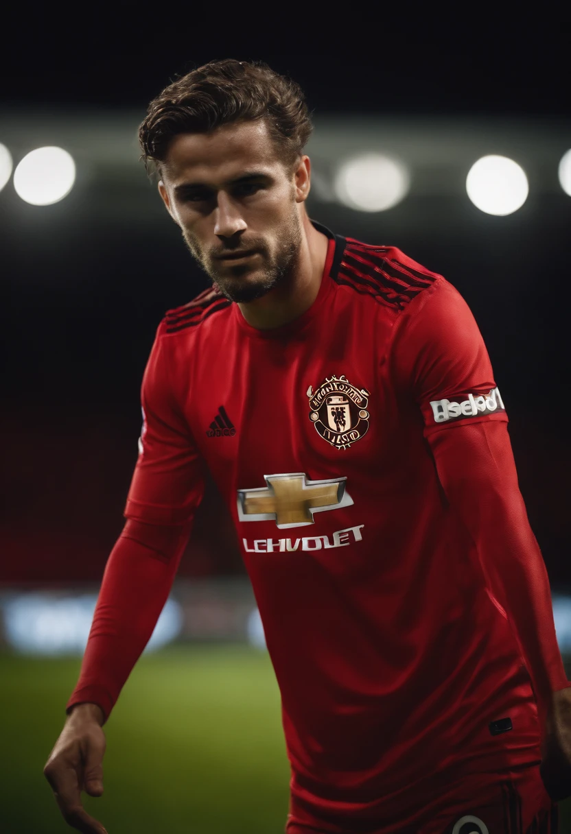 Man soccer player Danish, loiro, cabelo loiro, in Manchester United