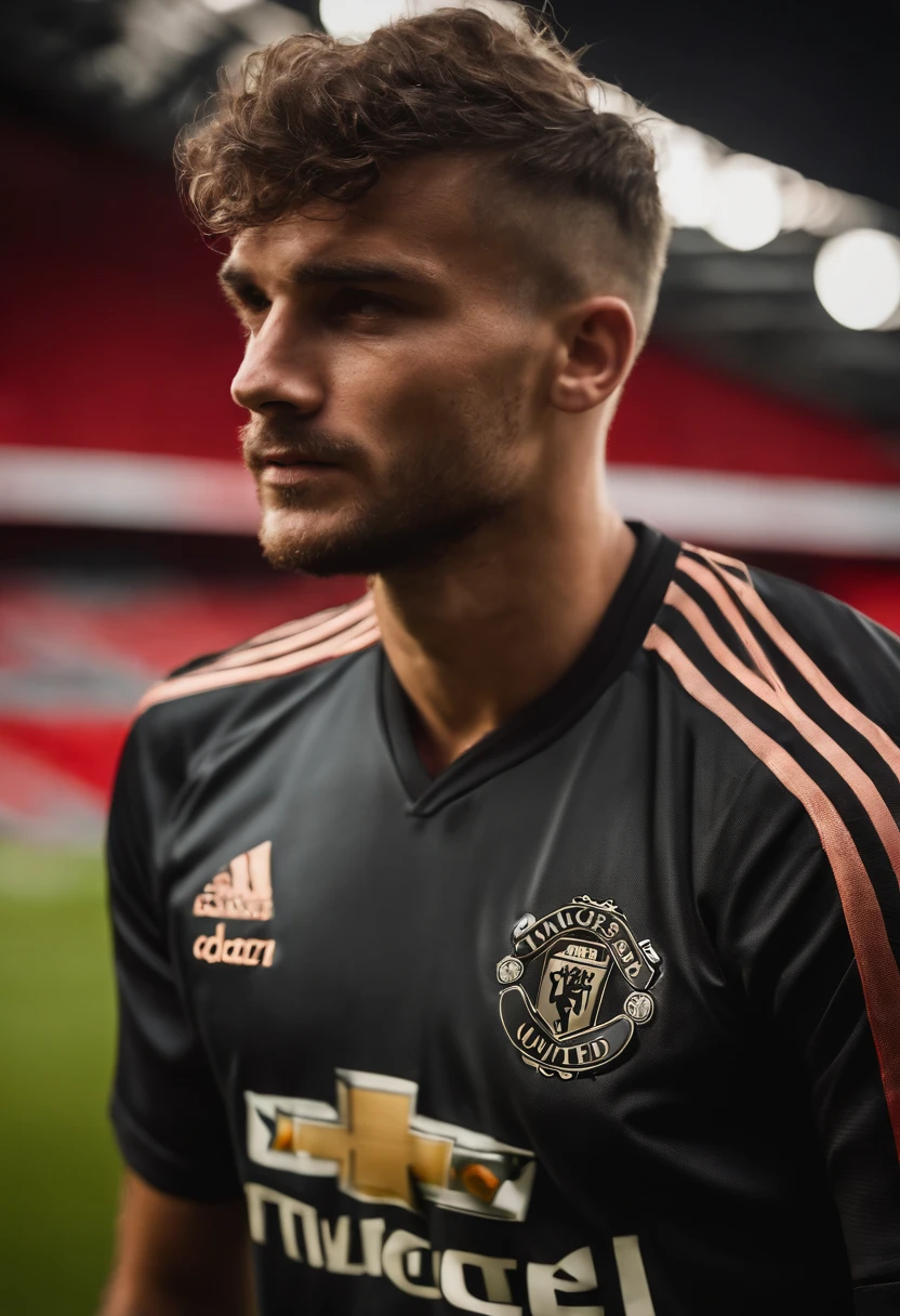 Man soccer player Danish, loiro, cabelo loiro, in Manchester United