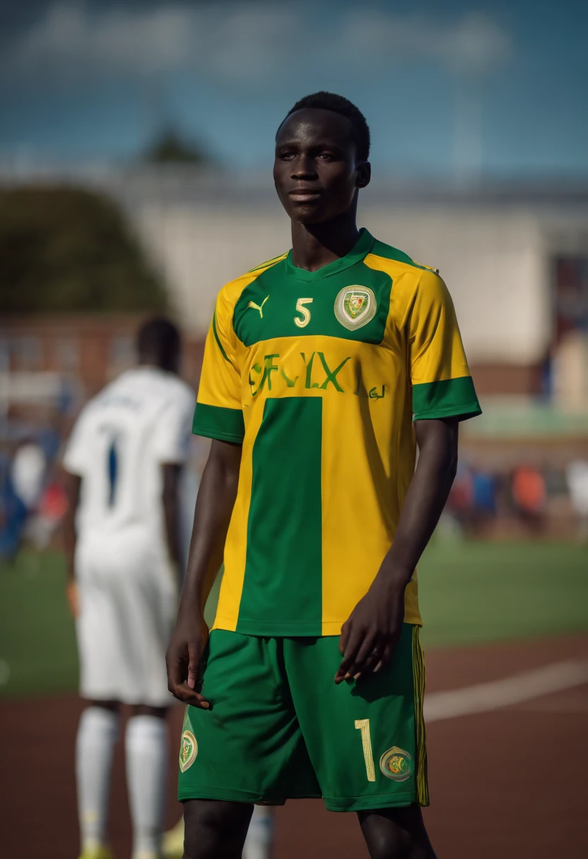 Homem soccer player de Senegal, 20 anos,  in Leicester city