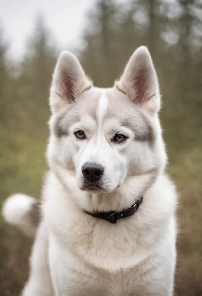 um cachorro Husky Siberiano, pintura estilo 3D aquarela, ((DJ dog listening to music)), DJ Siberian Husky Dog, mesa de som de DJ, imagem completa, High resolution high contrast (fotorrealista:1.5), (Foto RAW, 8k UHD,