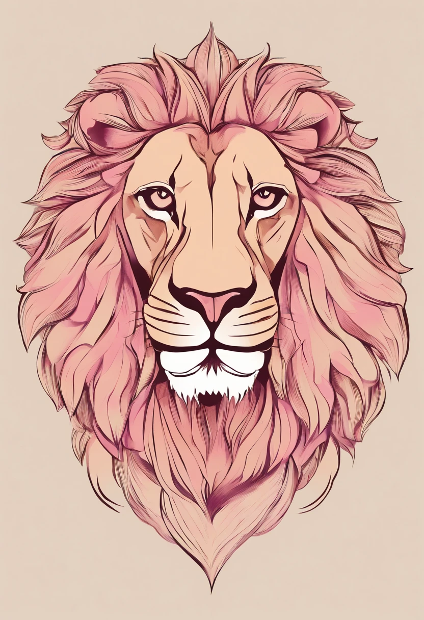 "Design an exceptionally stylish and eye-catching logo for 'Besda Fashion', where pink tones combine with sophistication and luxury. El fondo del logo debe ser de un tono rosa suave y sutil que transmita feminidad y delicadeza.

En el centro del logo, Place a stylized, golden-hued representation of a majestic lion, que simbolice la fuerza y la nobleza. Make sure the lion is the focal point and that its design is elegant and refined.

Under the Lion, Use a font in a golden or black tone, que sea legible pero que tenga un toque de estilo. The name 'Besda Fashion' should be designed so that it integrates harmoniously with the lion and pink background.

To add an extra touch of glamour, puedes incorporar detalles sutiles de ornamentos dorados o rosados que enmarquen el logo de manera elegante. El resultado final debe ser un logo impactante que combine la elegancia de los tonos rosados con la prestigiosa imagen de 'Besda Fashion'."