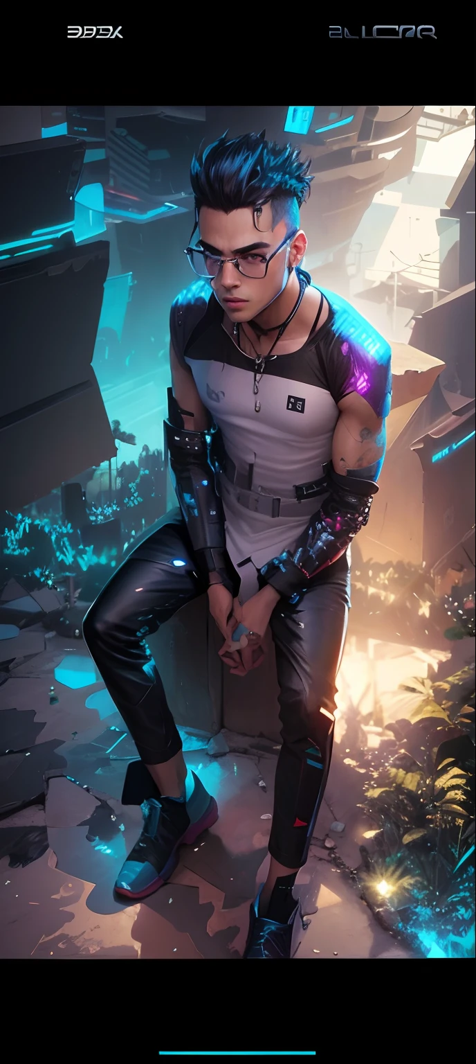 Change background cyberpunk handsome boy, realistic face, 8k, Ultra realistic