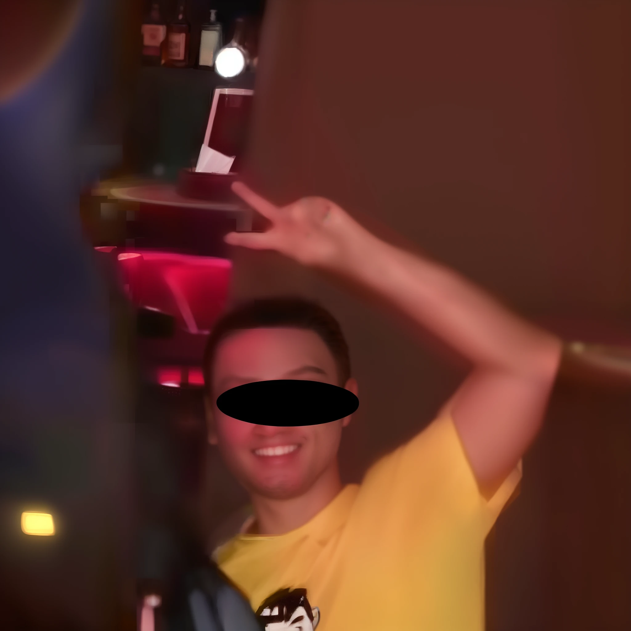 in a bar
