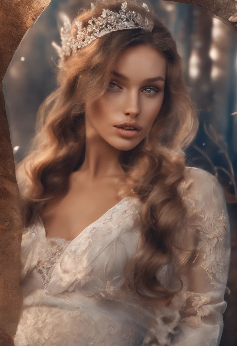 BellaHadid, master part, best quality, extremely high quality, Cinematic lighting, (Volumetric lighting), extremamente detalhado CG unidade 8k papel de parede, concentrado, Papel de parede 8K, Papel de parede 4k, extremamente detalhado, ultra realistic, fotorrealista, foco nítido, absurdos, (HDR:1.2), (alto contraste), fotografia, Detalhado e intrincado, instagram, retrato, altamente detalhado, pintura digital, art-station, arte conceitual, liso, foco nítido, illustration, Cinematic lighting, Estilo-Princesa,