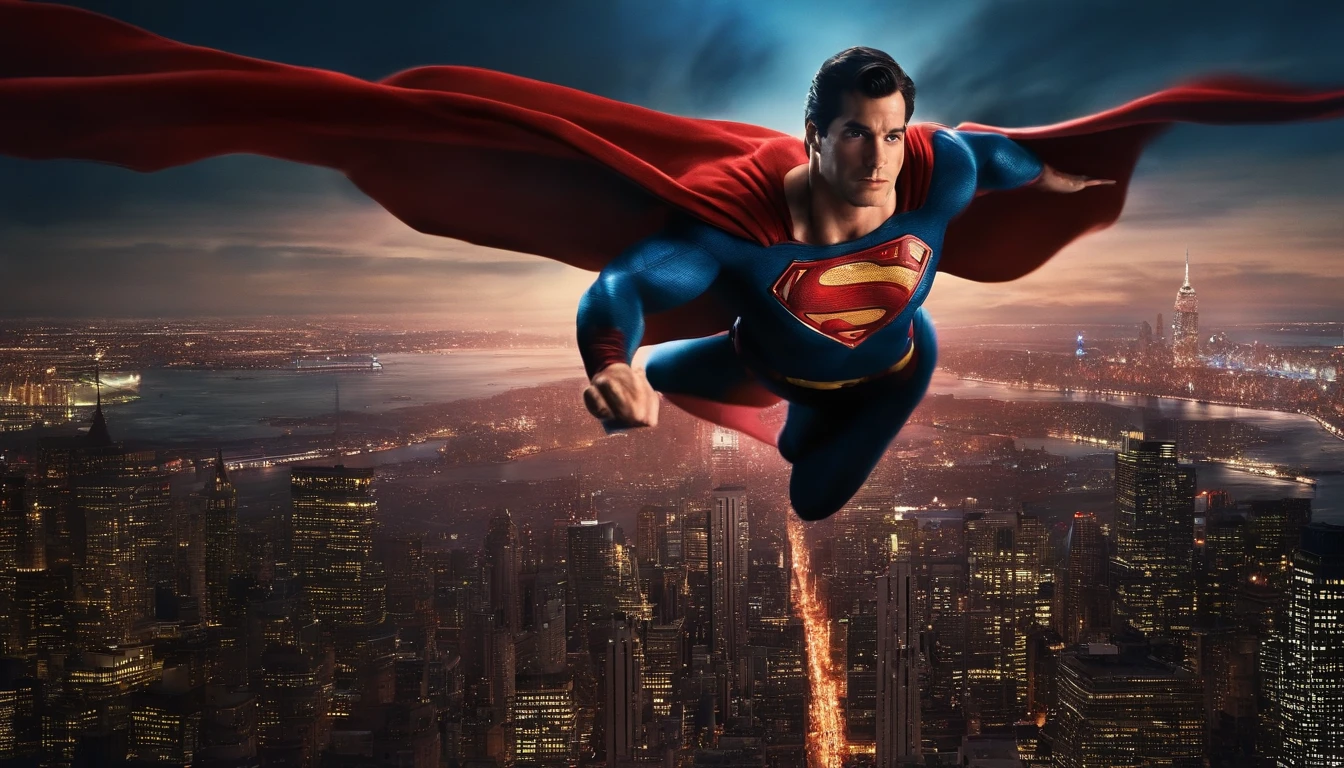 As the sun's rays bathe the city below, Superman hovers high above, his cape fluttering in the wind. His sharp gaze scans the landscape, ever vigilant for any signs of danger or distress. Suddenly, his superhuman hearing picks up the sound of a distant cry for help. In a blur of motion, he streaks across the sky, a symbol of hope and justice for all.