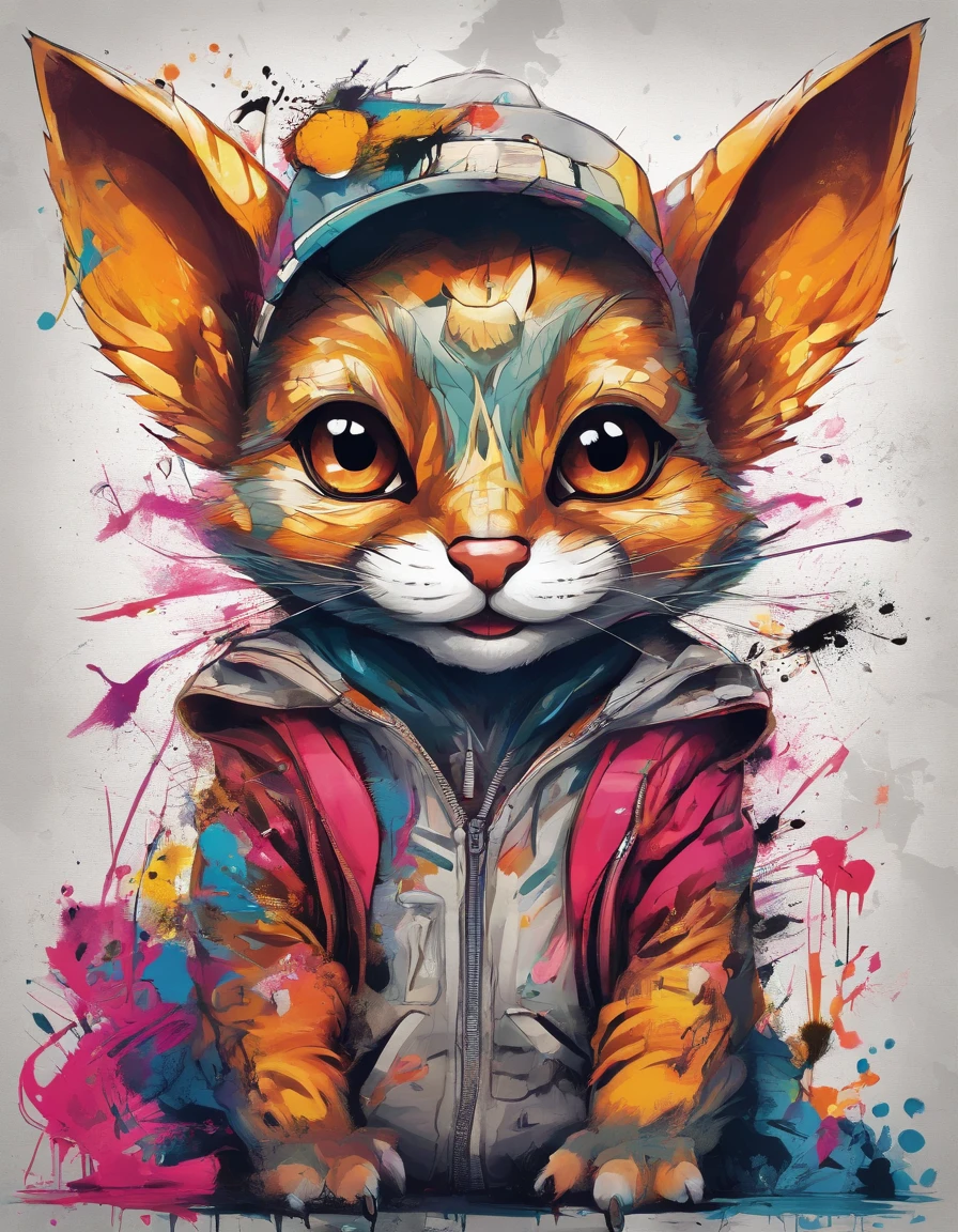 (best quality,4k,8k,highres,masterpiece:1.2),ultra-detailed,(realistic,photorealistic,photo-realistic:1.37),cute eared gremlin,sharp fangs,beautiful detailed eyes,beautiful detailed lips,extremely detailed eyes and face,long eyelashes,vivid colors,cheerful vibrant tones,soft lighting,expressive pose,fluffy fur,playful expression,friendly smile,tiny claws,whimsical background,artistic illustration style.