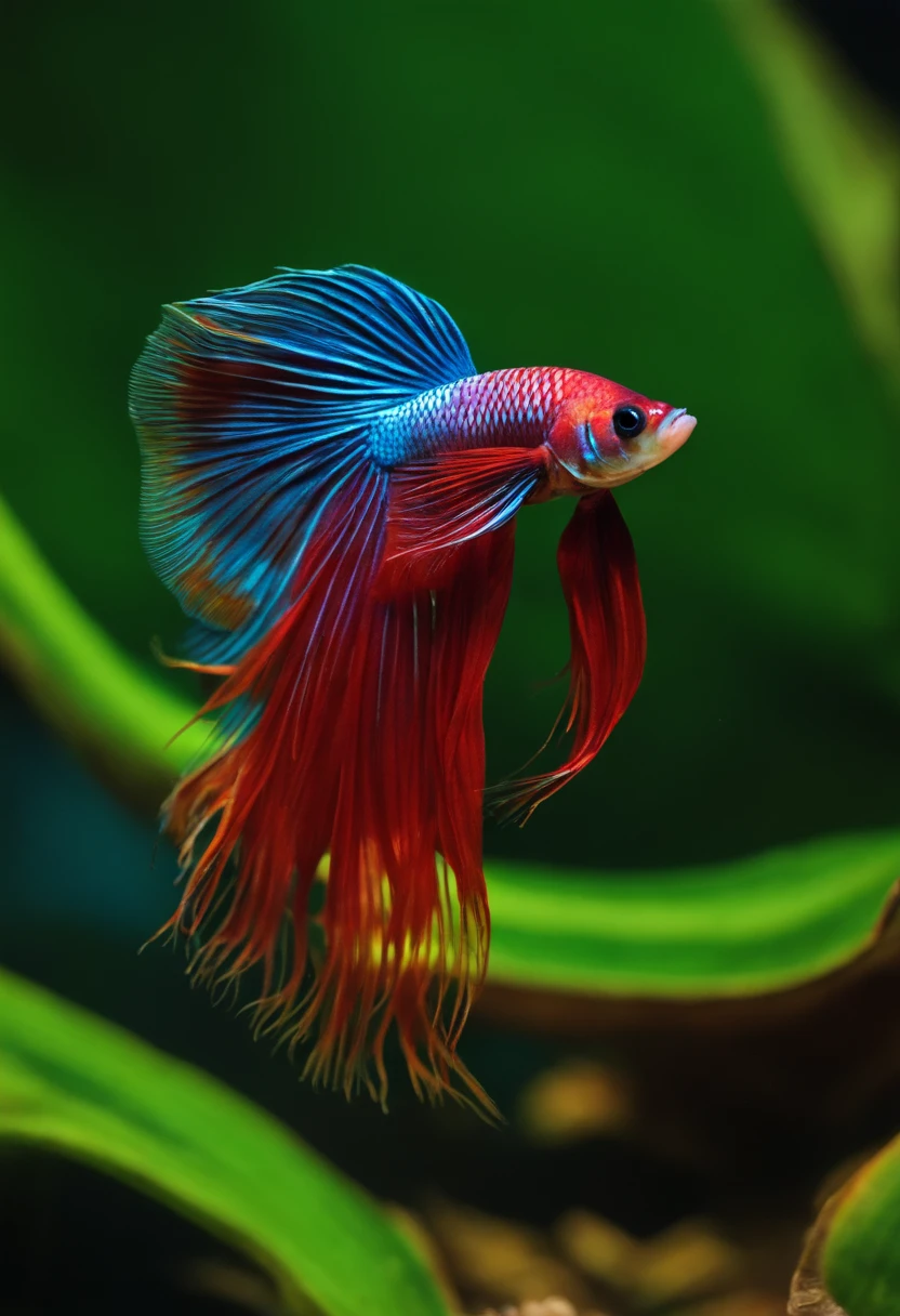 Logomarca de peixe betta mahachay