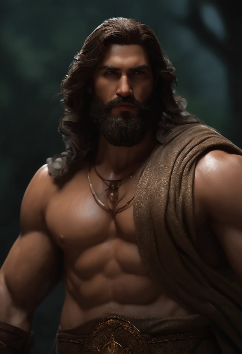 (Professional 3D rendering:1.3) de (Realistic:1.3) foto de arte mais bonita do mundo，soft features, brilliant male Spartan heroes, ((epic hero, fantasia muscular, rough man, Wet hero with long hair appearance, Short beard and fierce expression in dynamic pose, fantastic location, majestoso ambiente desordenado)), Full-body 8k unified rendering, action shot, poros da pele, very dark lighting, sombreamento pesado, circunstanciado, rosto detalhado, (Vibrando, Fotografia realista, Realistic, Dramatic, Escuro, foco nítido, 8k), (Roupas de couro velhas danificadas pelo mau tempo:1.4), ((((Use peles)))), (intrincado:1.4), decadente, (altamente detalhado:1.4), Pintura digital, rendering by octane, art stations, conceito-arte, liso, foco nítido, illustration, germe da arte, (Loish:0.23), Wlop Ilya Kuvshinov, e greg rutkowski e alphonse mucha gracias, (global ilumination, studiolight, light volumetric), chuva forte, floating particles, patife, fantasia, Nosso, Corpo inteiroesbiano, ((Fundo escuro e antigo da cidade:1.3)),CGSesociedade,art stations