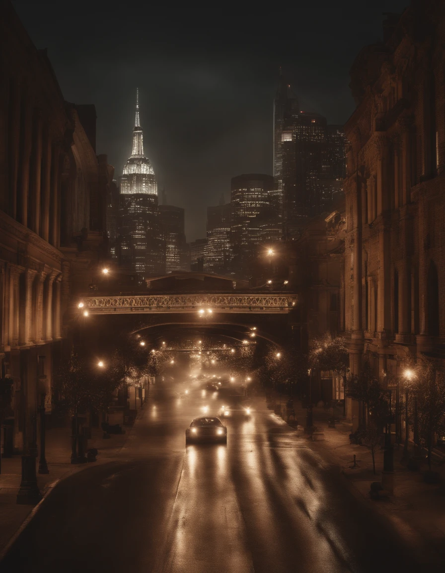 gray world, sepia world, worlds collide, sparks, city