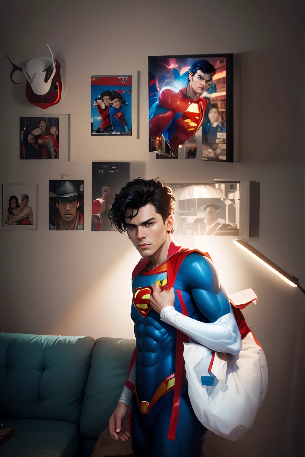 Background changing Superman