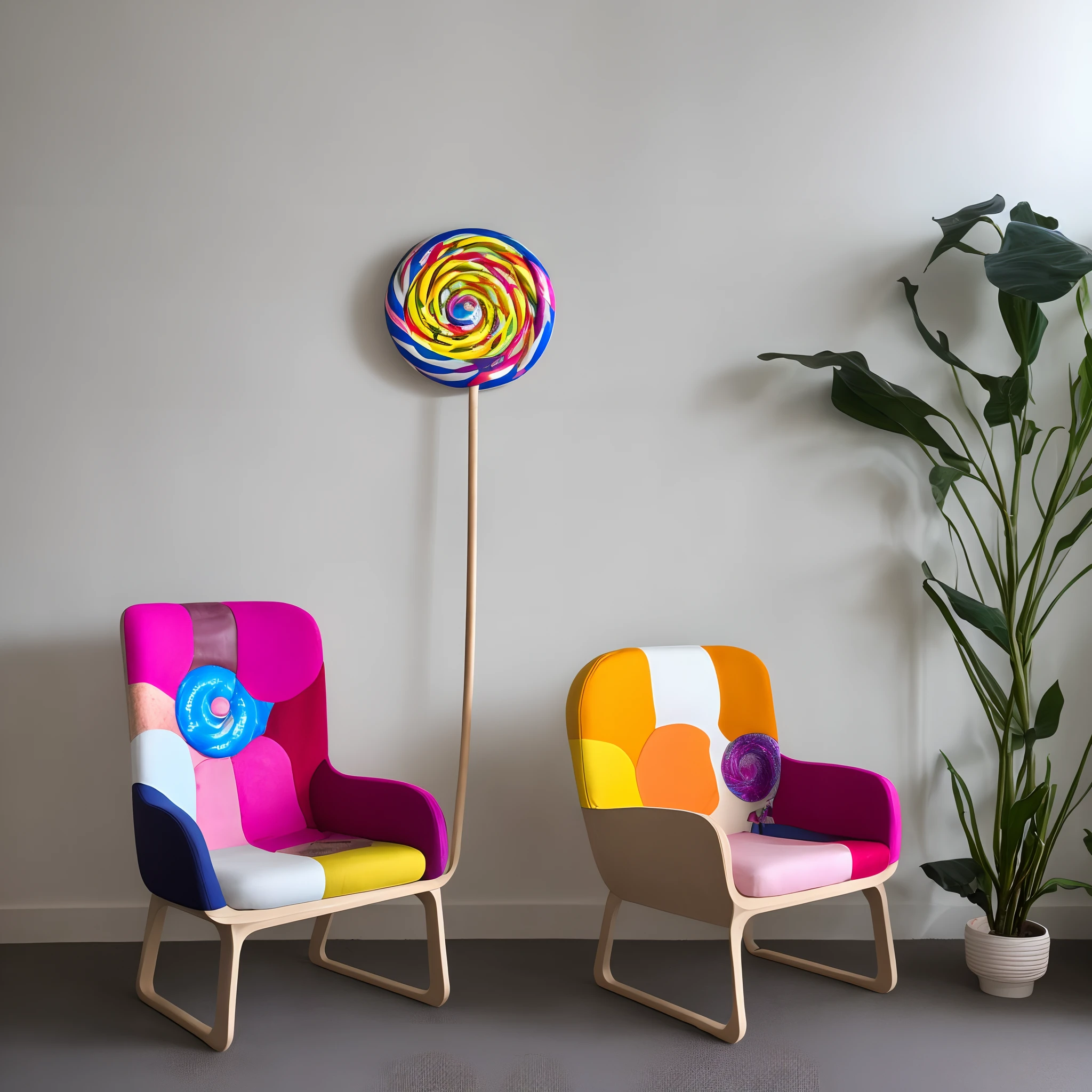 Lollipop armchair