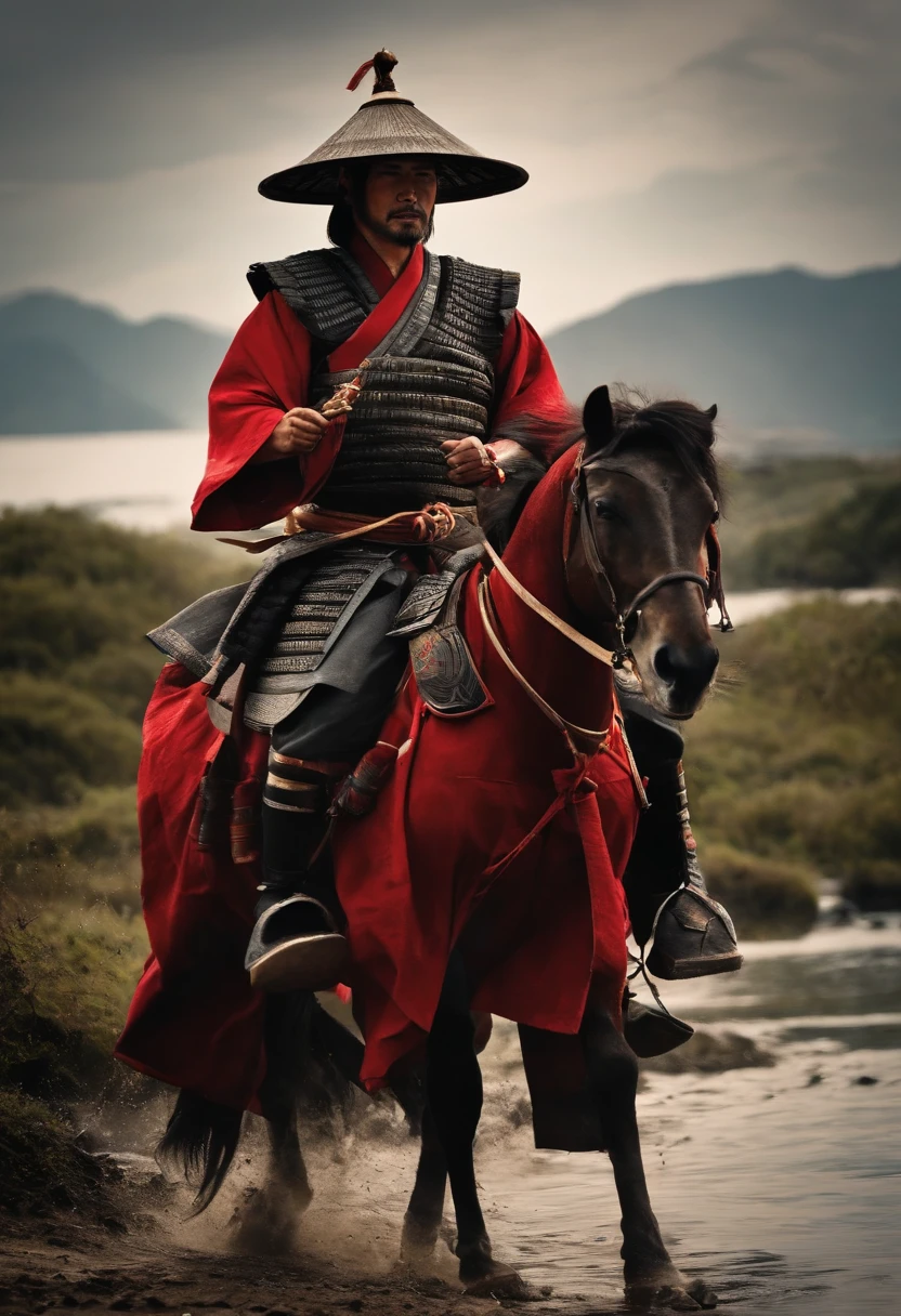 Um Samurai virtuoso, perdido no tempo em um mundo de desordem; where principles, Values and good customs no longer exist and are no longer honors. sad and lonely, Living by Your Moral Code, He follows the walk with his shoulders girded in a deep spiritual depression